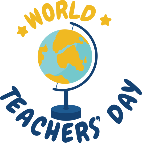 Transparent World Teacher's Day Human Logo Yellow for Teachers' Days for World Teachers Day