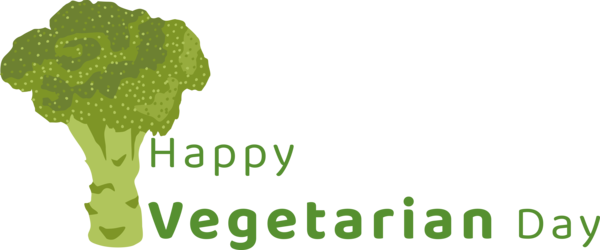 Transparent World Vegetarian Day Leaf Logo Font for Vegetarian Day for World Vegetarian Day