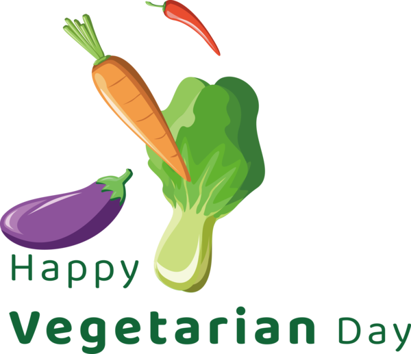 Transparent World Vegetarian Day Design Plant stem Vegetable for Vegetarian Day for World Vegetarian Day