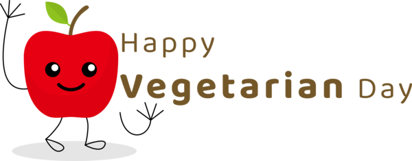 Transparent World Vegetarian Day Flower Logo Cartoon for Vegetarian Day for World Vegetarian Day