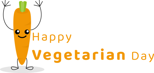 Transparent World Vegetarian Day Logo Commodity Yellow for Vegetarian Day for World Vegetarian Day
