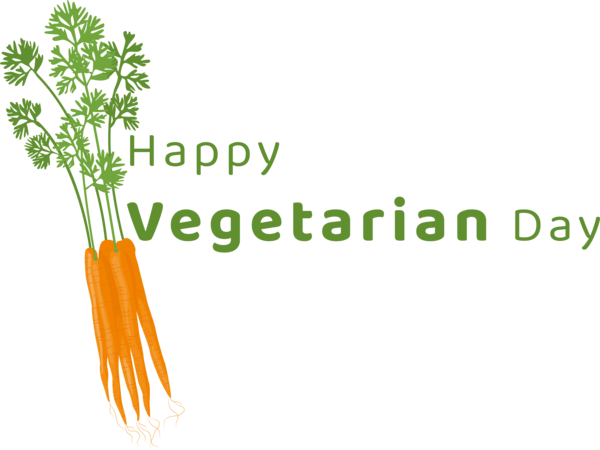 Transparent World Vegetarian Day Carrot Plant stem Leaf vegetable for Vegetarian Day for World Vegetarian Day
