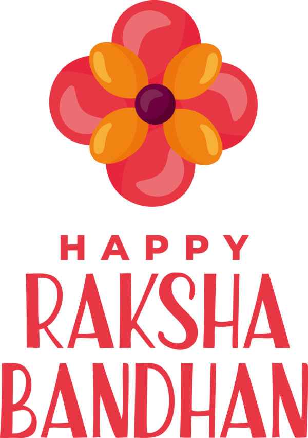 Transparent Raksha Bandhan Floral design Flower Logo for Rakshabandhan for Raksha Bandhan