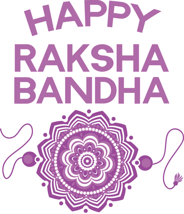 Transparent Raksha Bandhan Design Human Violet for Rakshabandhan for Raksha Bandhan