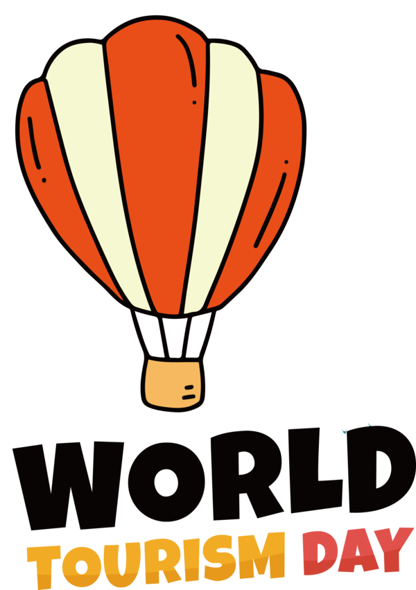 Transparent World Tourism Day Line Balloon Hostel for Tourism Day for World Tourism Day