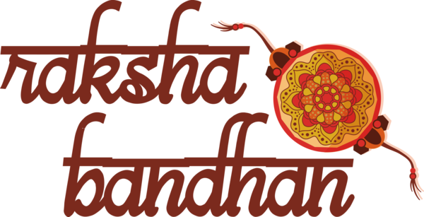 Transparent Raksha Bandhan Logo Commodity Text for Rakshabandhan for Raksha Bandhan