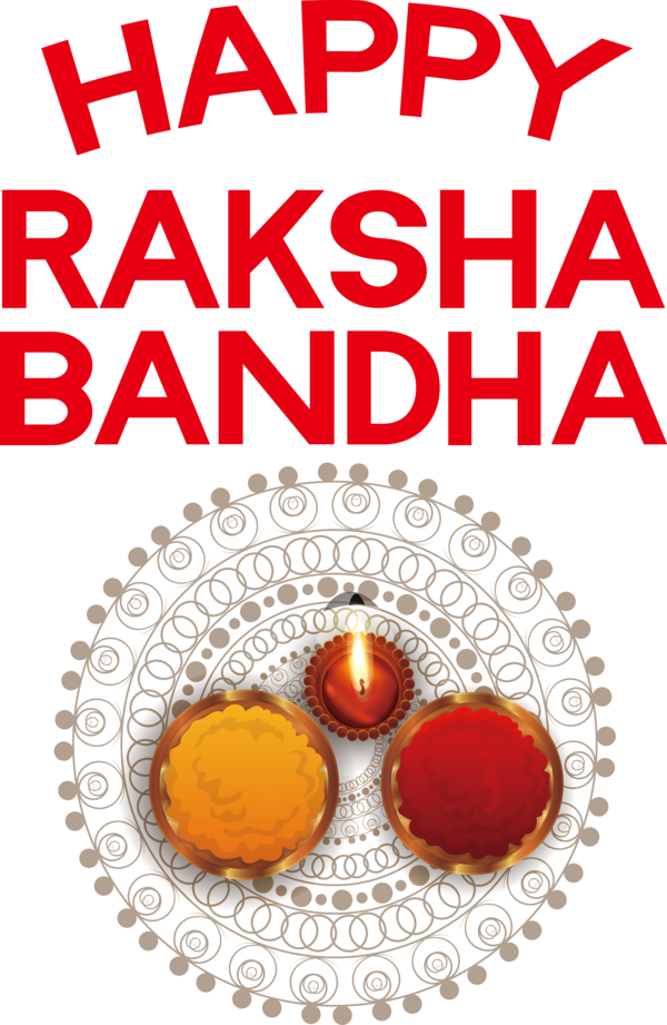 Transparent Raksha Bandhan Font Fruit for Rakshabandhan for Raksha Bandhan