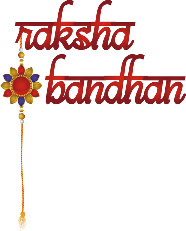 Transparent Raksha Bandhan Logo Flower Line for Rakshabandhan for Raksha Bandhan