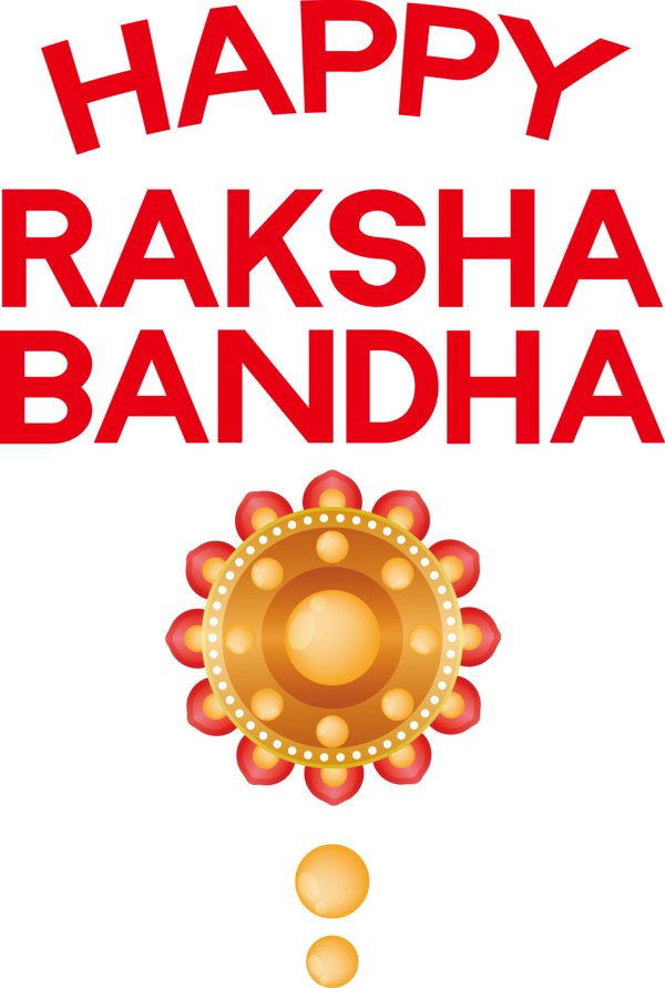 Transparent Raksha Bandhan Flower Text Line for Rakshabandhan for Raksha Bandhan