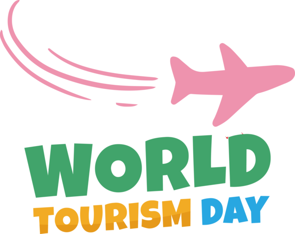 Transparent World Tourism Day Design Logo Line for Tourism Day for World Tourism Day