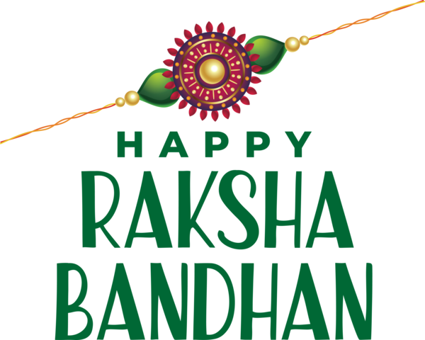 Transparent Raksha Bandhan Line Meter Geometry for Rakshabandhan for Raksha Bandhan