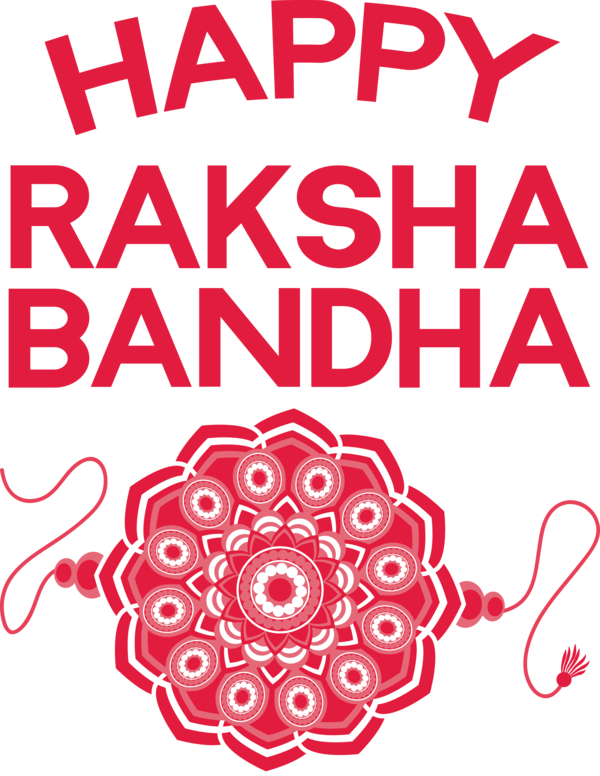 Transparent Raksha Bandhan Design Floral design Line for Rakshabandhan for Raksha Bandhan