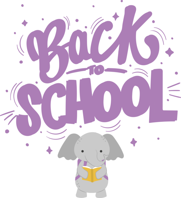 Transparent Back to School Human Violet Logo for Back to School 2022 for Back To School
