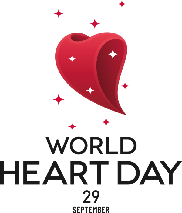 Transparent World Heart Day Logo Design Heart for Heart Day for World Heart Day