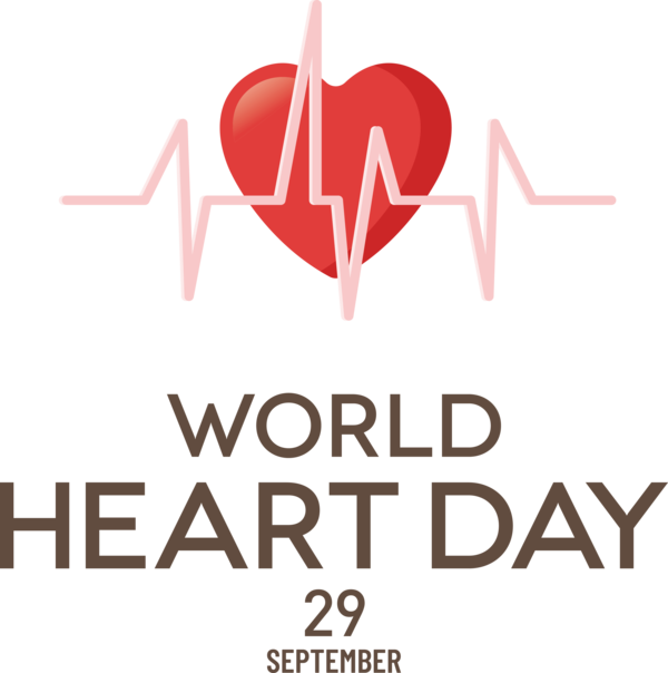 Transparent World Heart Day Logo Design Heart for Heart Day for World Heart Day