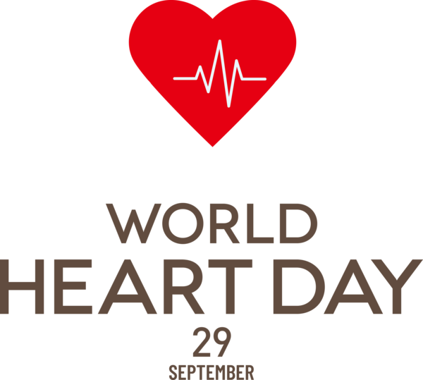 Transparent World Heart Day Logo Heart Line for Heart Day for World Heart Day