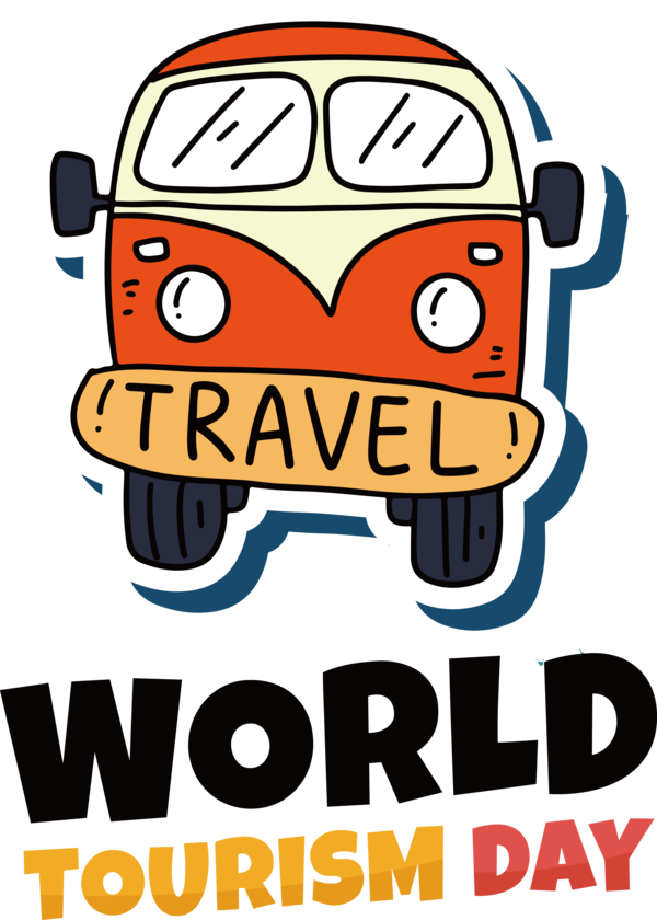 Transparent World Tourism Day Human Logo Cartoon for Tourism Day for World Tourism Day
