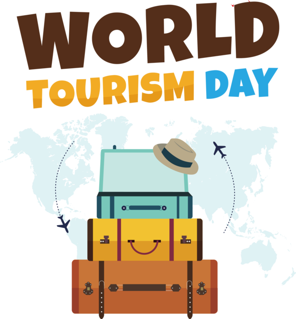 Transparent World Tourism Day Tourism Baggage Travel for Tourism Day for World Tourism Day