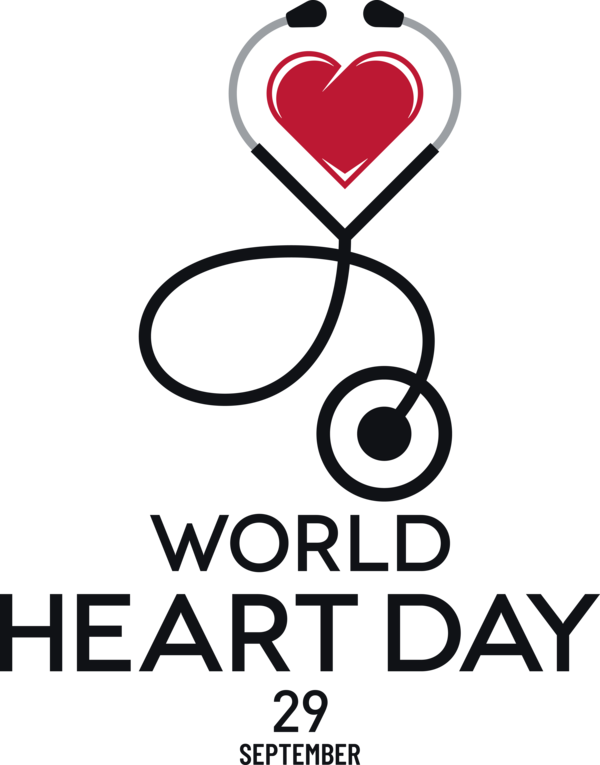 Transparent World Heart Day Human Logo Line for Heart Day for World Heart Day