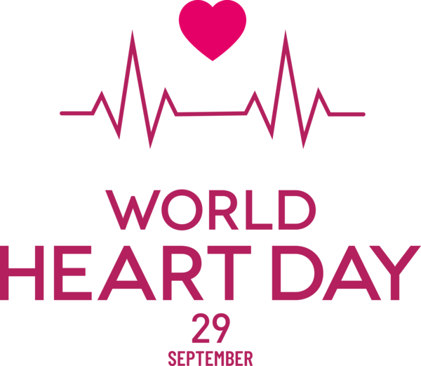 Transparent World Heart Day Logo La Roche-Posay Design for Heart Day for World Heart Day