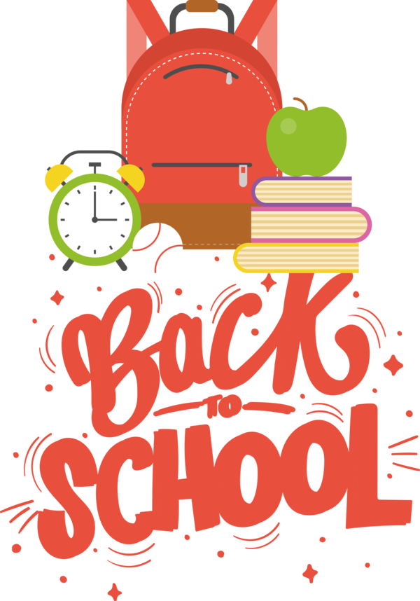 Transparent Back to School Design Cartoon Line for Back to School 2022 for Back To School