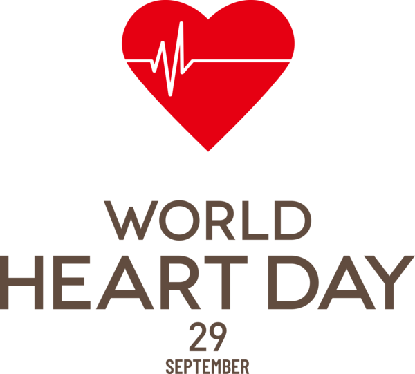 Transparent World Heart Day Armitron Logo Line for Heart Day for World Heart Day