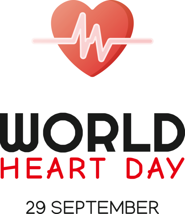Transparent World Heart Day Logo Heart Geometry for Heart Day for World Heart Day