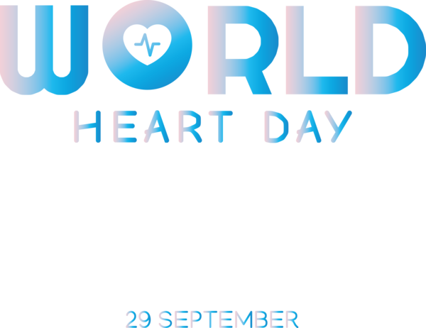 Transparent World Heart Day Logo Font Organization for Heart Day for World Heart Day