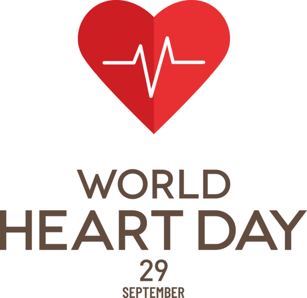 Transparent World Heart Day Action Deafness Logo Heart for Heart Day for World Heart Day