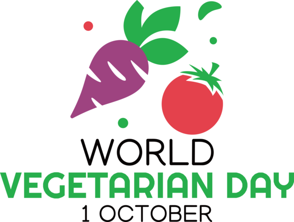 Transparent World Vegetarian Day Logo Design Line for Vegetarian Day for World Vegetarian Day