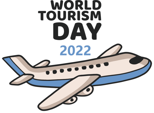 Transparent World Tourism Day Aircraft Airplane Aerospace Engineering for Tourism Day for World Tourism Day
