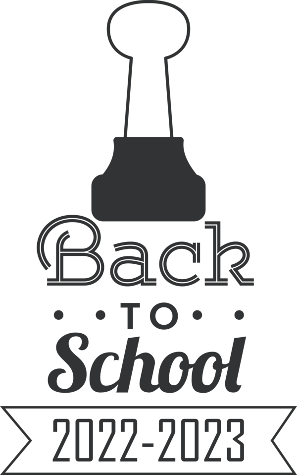 Transparent Back to School Design Font Logo for Back to School 2023 for Back To School