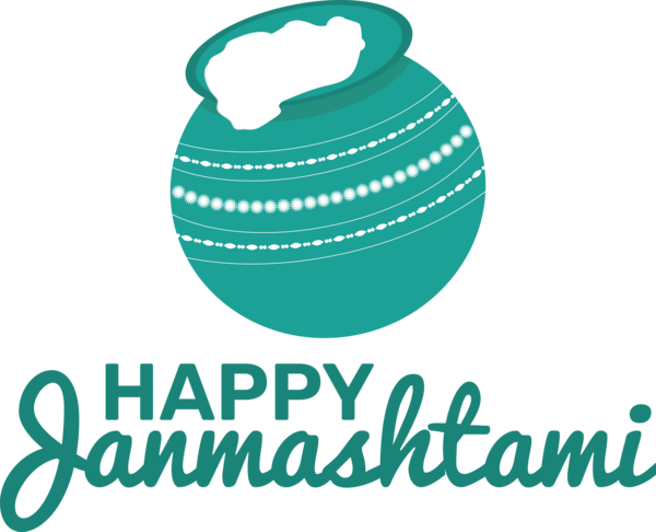 Transparent Janmashtami Logo Design Green for Krishna for Janmashtami