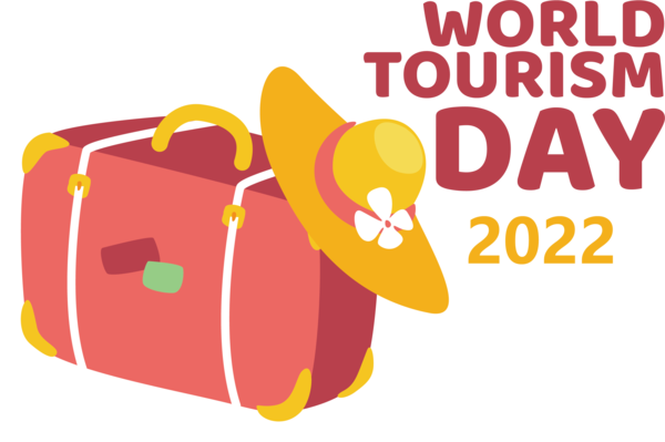 Transparent World Tourism Day Logo Cartoon Design for Tourism Day for World Tourism Day