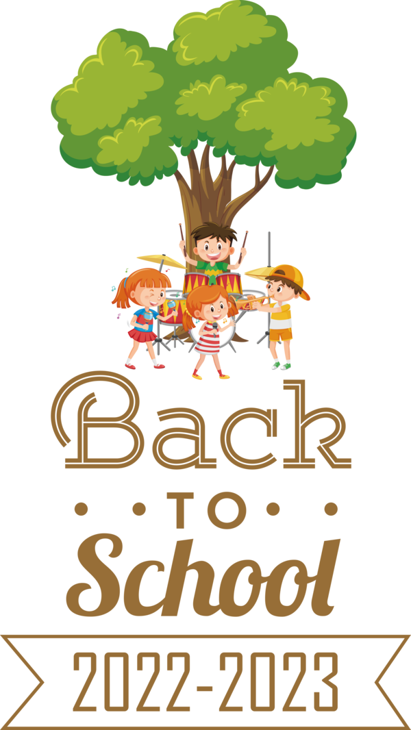Transparent Back to School Human Cartoon Plant for Back to School 2023 for Back To School