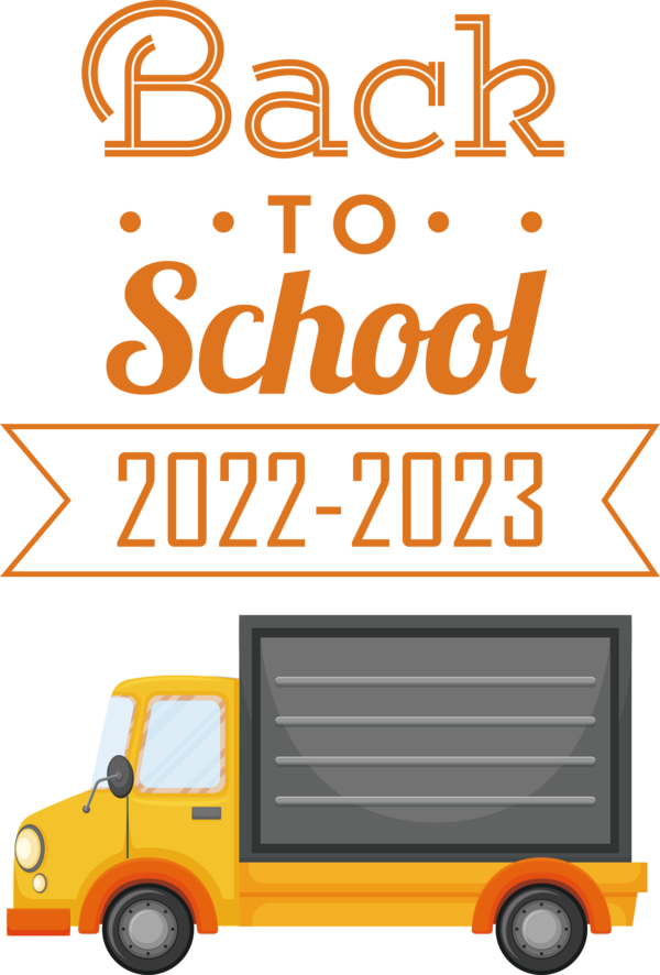 Transparent Back to School Bus School bus School for Back to School 2023 for Back To School
