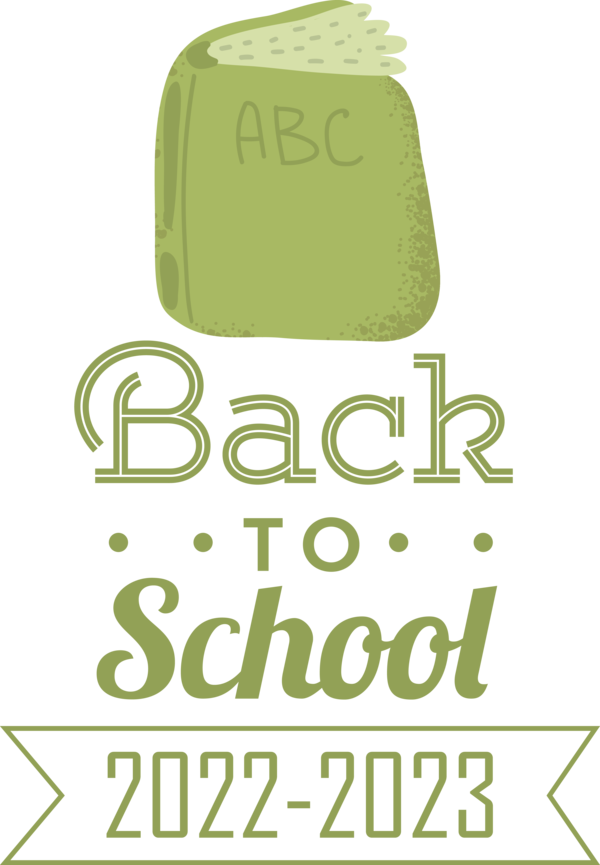 Transparent Back to School Logo Font Design for Back to School 2023 for Back To School