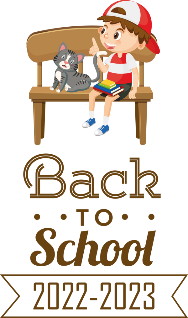 Transparent Back to School Drawing Design Flat design for Back to School 2023 for Back To School