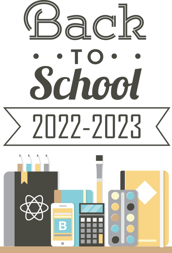 Transparent Back to School Design Human Font for Back to School 2023 for Back To School