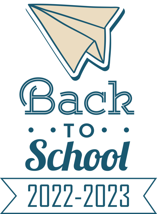 Transparent Back to School Design Logo Number for Back to School 2023 for Back To School