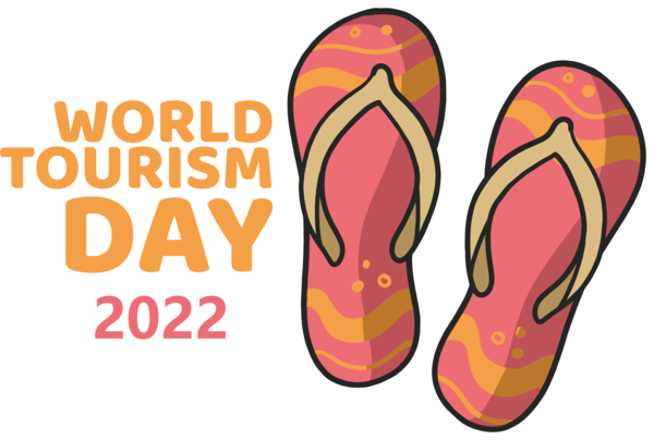 Transparent World Tourism Day Flip-flops Shoe Sandal for Tourism Day for World Tourism Day