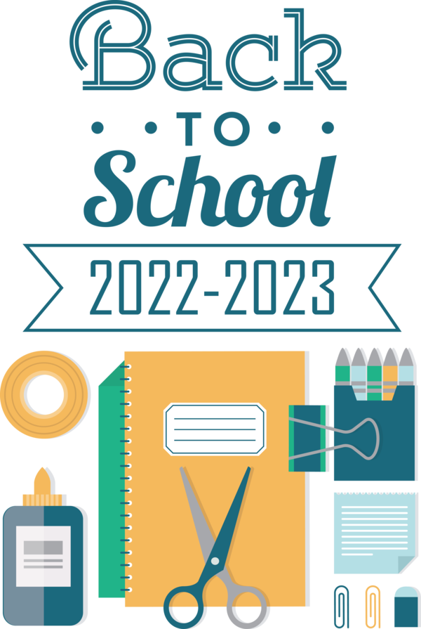Transparent Back to School Logo Design Text for Back to School 2023 for Back To School