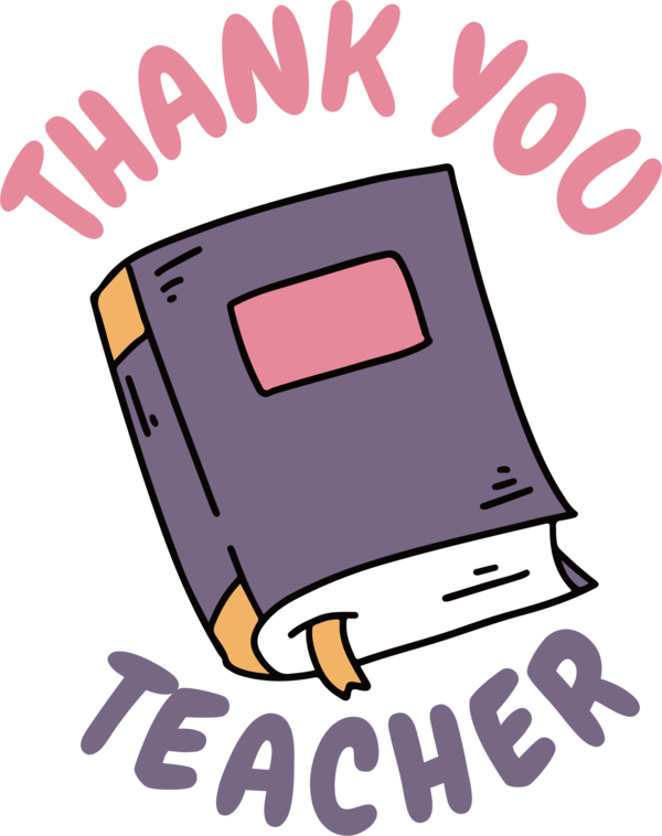 Transparent World Teacher's Day Design Logo Cartoon for Thank You Teacher for World Teachers Day