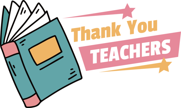 Transparent World Teacher's Day Design Human Logo for Thank You Teacher for World Teachers Day