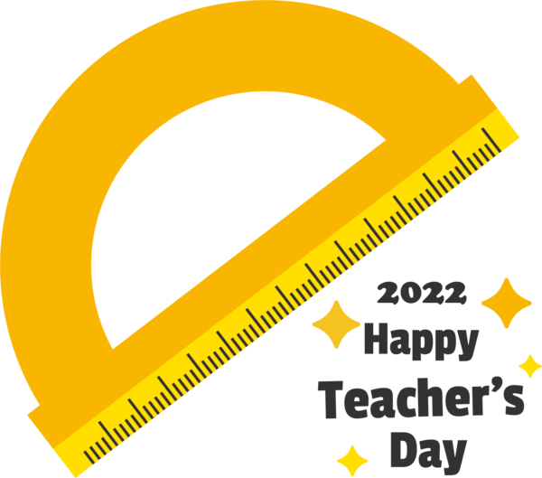 Transparent World Teacher's Day Logo Yellow Sign for Teachers' Days for World Teachers Day