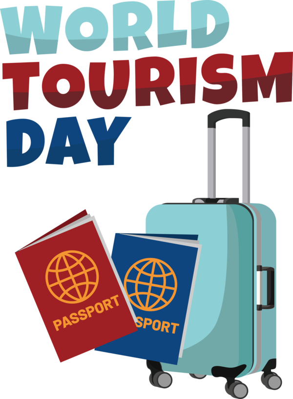 Transparent World Tourism Day Design Text Bag for Tourism Day for World Tourism Day
