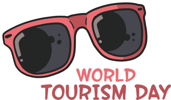 Transparent World Tourism Day Sunglasses Goggles World Tourism Day for Tourism Day for World Tourism Day
