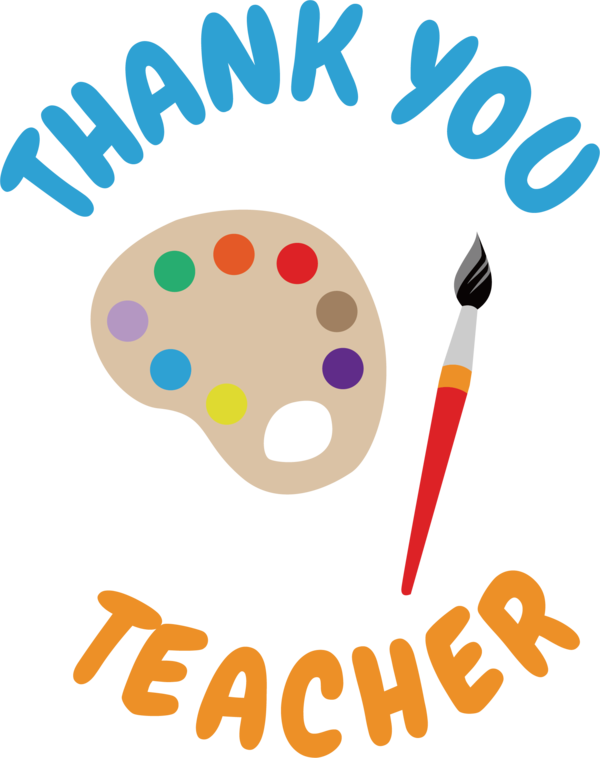 Transparent World Teacher's Day Logo Design for Thank You Teacher for World Teachers Day