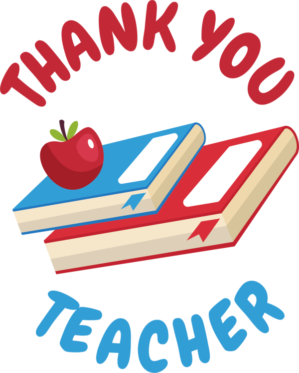 Transparent World Teacher's Day Logo Line Text for Thank You Teacher for World Teachers Day