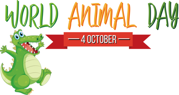 Transparent World Animal Day Frogs Logo Cartoon for Animal Day for World Animal Day